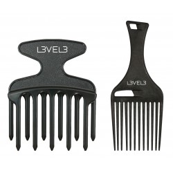 L3VEL3 PETTINI HAIR PICK COMB SET 2PZ