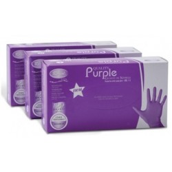 ROIAL GUANTI NITRILE PURPLE 100pz MIS.ASSORTITE